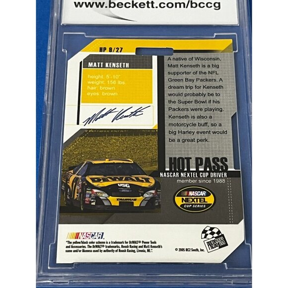 MATT KENSETH 2005 Trackside PROMO Hot Pass National Convention Press Pass BCCG10 - Picture 6 of 7